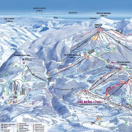 2 Room Apartment In The Center Close To The Slopes Valberg Exteriör bild
